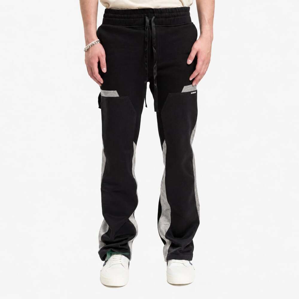 Nahmias Terry Carpenter Sweatpants in Black and Grey